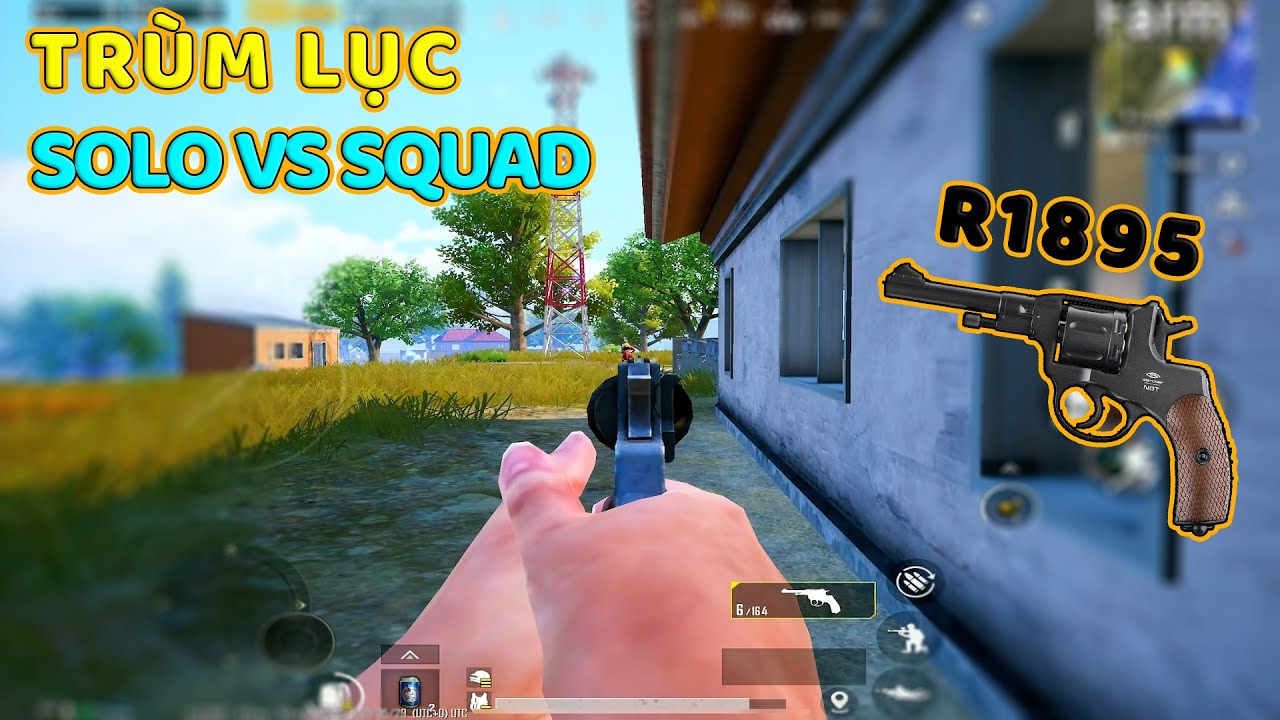PUBG Mobile : Thử Thách Cầm Lục R1985 Solo vs Squad Cực Nghẹt Thở