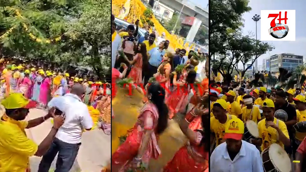 Tdp Rally Newly Appointed Telangana Tdp President Kasani Gyaneshwar Ki Rally | 7h ...