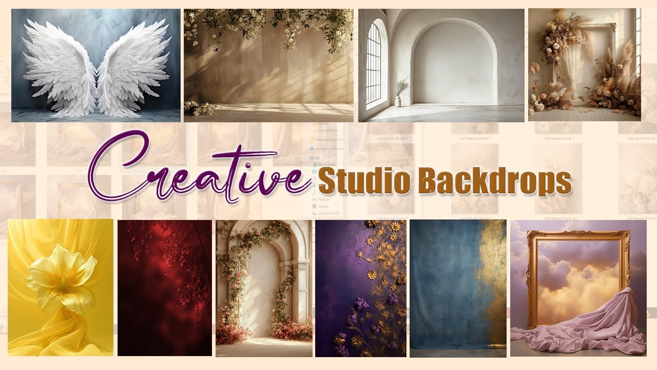 Best Studio Backdrops / Backgrounds and Editing Assets - YouTube
