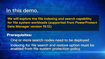 File Indexing and Search for File System workloads