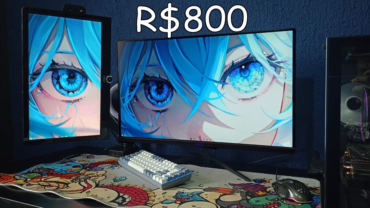 Tunando meu setup com um MONITOR de 240Hz 😳🔥 - Mancer Valak VX240L