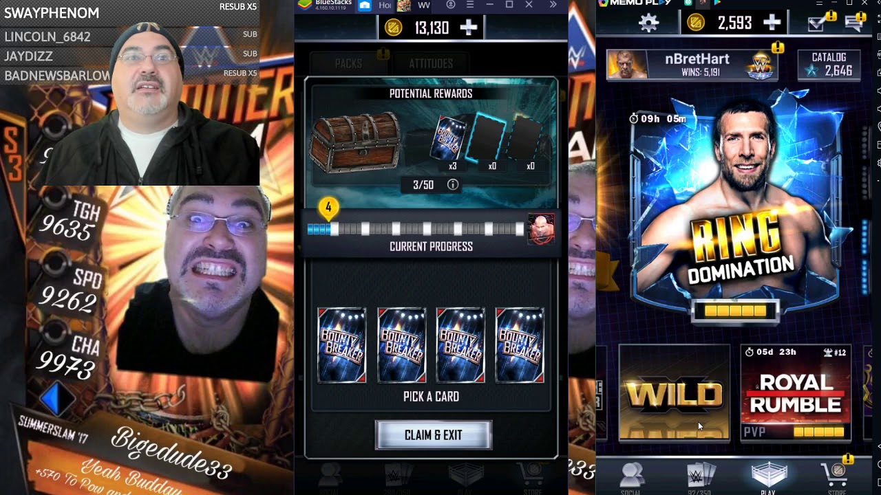 WWE SuperCard Video - Level UP 2nd Account, Heart 2 Heart Rambling, LMS Project