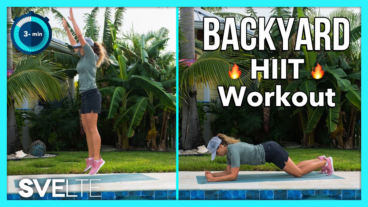 3 Minute Backyard Hiit Workout | Effective At Home Workout - Youtube