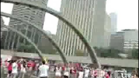 Winters Frosh Week 2008:  Wading in Nathan Phillips Square