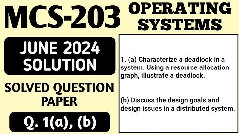 P1- 1(a), (b) | MCS 203 June 24 Solution | MCS 203 Solved Question Paper | MCS203 Important Question
