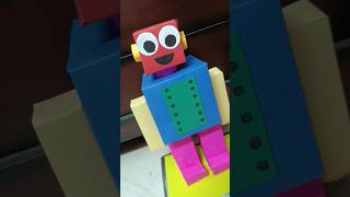 Robot craft by using box template of paper sheets diy #schoolprojectmaker  #craft #creative #robotic