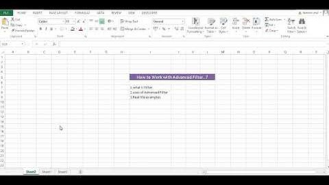 Advanced Filter in Excel தமிழில் || Excel Vazhikati