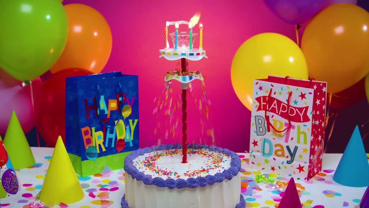 Sprinkle Fountain Birthday Candle