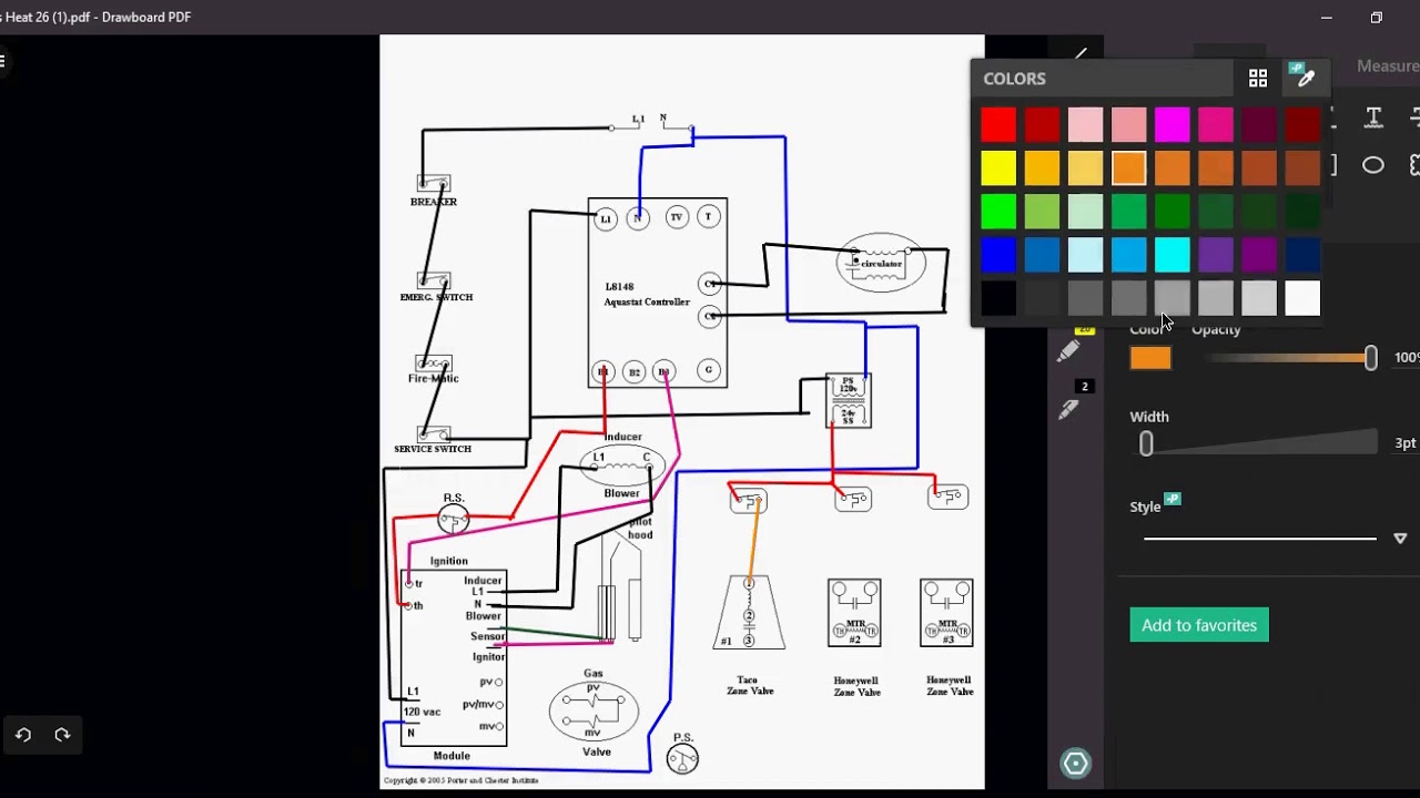 L8148 Aquastat wiring with zone valves - YouTube