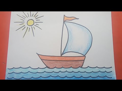 וִידֵאוֹ: איך להכין ציור של סירה