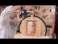 Big bandsaw build 3: Wheel mounts, blade tension, first cut