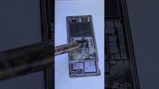 Satisfying A13 Bionic Chip Cleaning ⚡#microsoldering #shorts #iphone