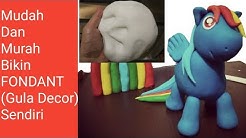Cara mudah dan murah membuat adonan Fondant (gula dekor) - Durasi: 6.09. 