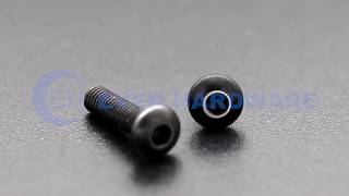 Button Head Socket Cap Screws Allen Drive Black Coating Machine Threaded Dome Mushroom Headed Intern