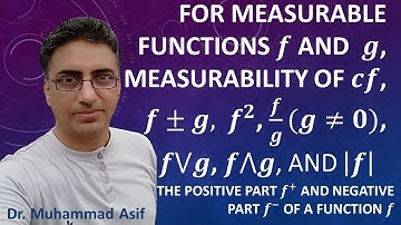Measurability of Functions | Positive and Negative Part of a Function | Urdu | Hindi