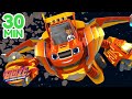 Blaze Space Rescues &amp; Adventures! 💫 w/ AJ | 30 Minute Compilation | Blaze and the Monster Machines