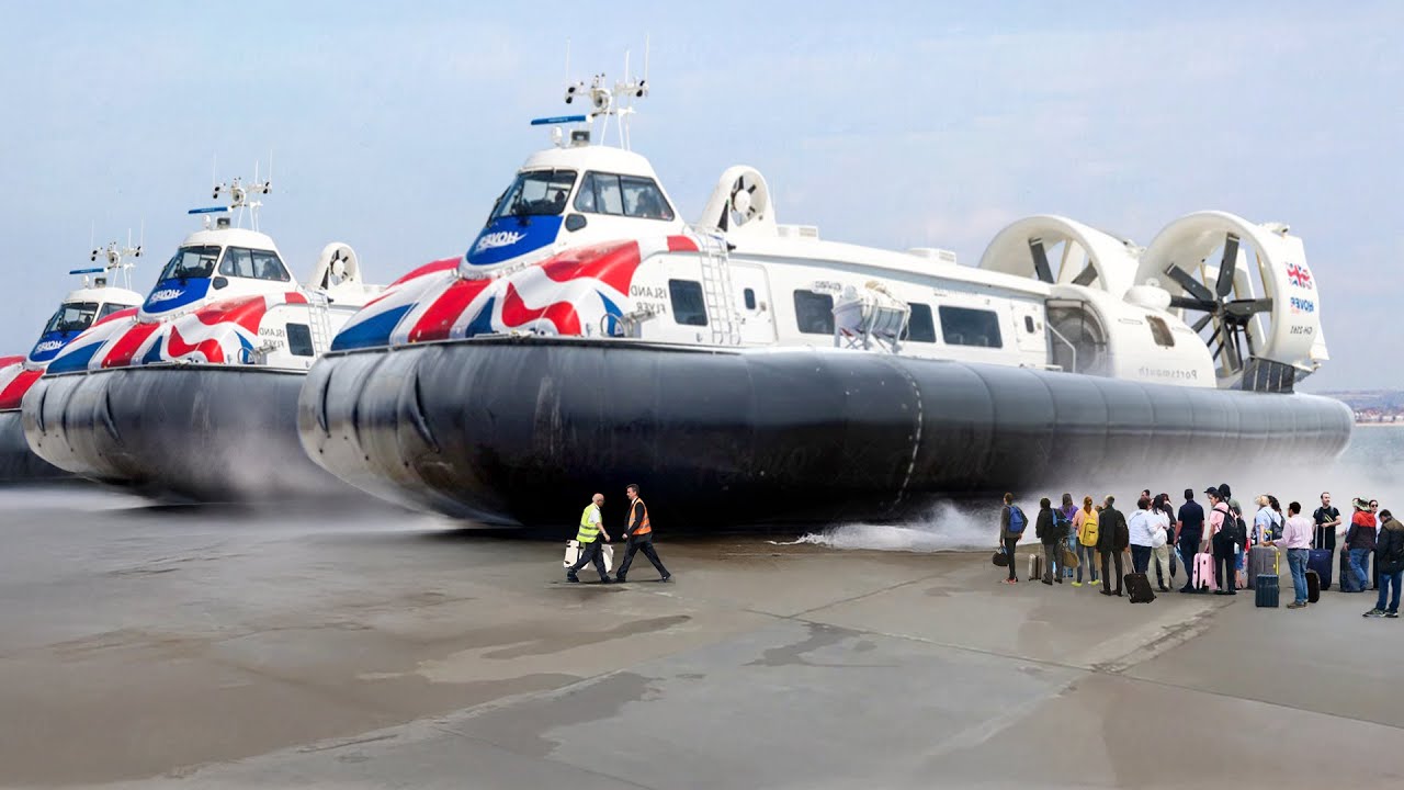 How the UK Operates Gigantic Hovercrafts as Sea Buses