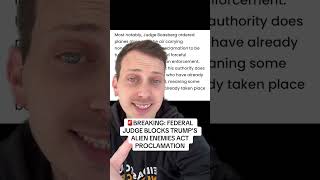 BREAKING: Federal Judge BLOCKS Trump’s Invocation of Alien Enemies Act