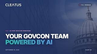 GovCon AI That Builds Proposals, Researches Competitors & Runs Workflows