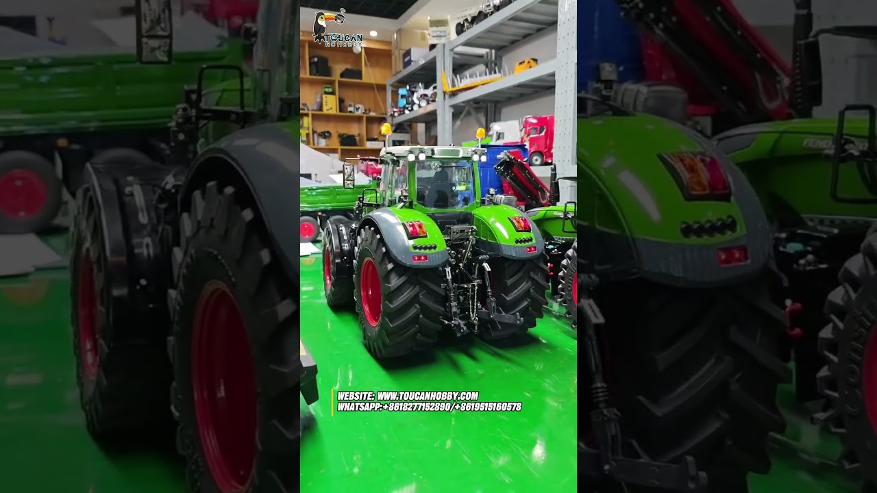 LESU hydraulic 1050 Fendt tractor full metal in 1/14 scale,functional testing is currently underway.