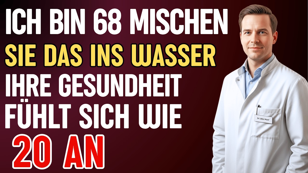 Mit 70 Jahren fühlen wie 20! Mischen Sie DAS ins Wasser | Dr. Meyer Gesundheitstipp