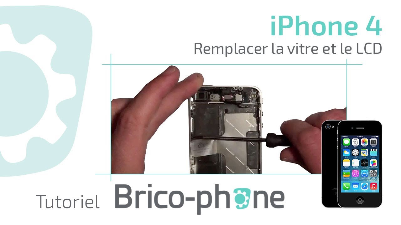 Tuto iPhone 4 : changer vitre et LCD cassé démontage + remontage HD