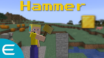 Throwing blocks. Minecraft Hammer data pack