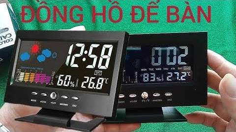 ĐỒNG HỒ HIỂN THỊ MÀN HÌNH LED ĐỂ BÀN BÁO GIỜ BÁO NHIỆT ĐỘ THỜI TIẾT NGÀY THÁNG THỨ NAM CỰC ĐẸP