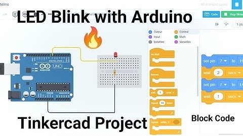 Blink Led Using Arduino Tinkercad | Basic Electronic | Tinkercad Project