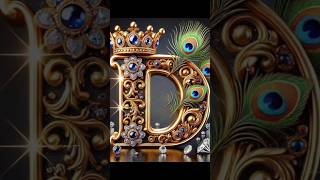 designer alphabet /letter D#shortsfeed #ytshorts #3d #alphabets