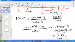 Common Ion Effect Example Problems Part 2