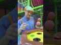Blippi Plays floating balls in a indoor playground!