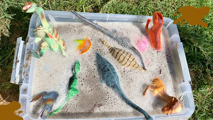 MUD Dinosaurs Wash!! T REX, Raptors, Brachiosaurus and more!