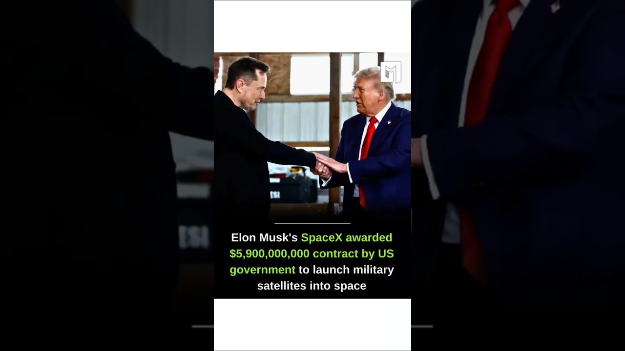 Elon Musk's Space X Awarded S5 contract by us govt to launch Military Satellites inyo Space...