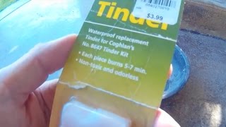 Coghlans Emergency Tinder Burn Test & Review