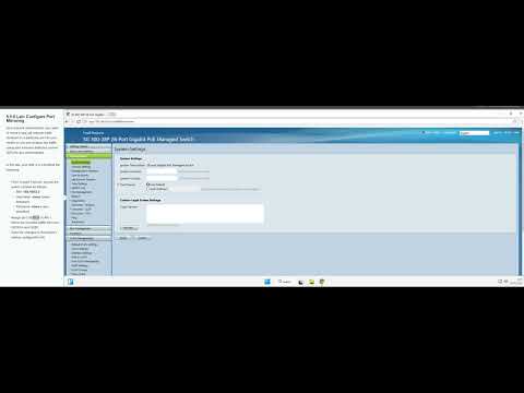 8 5 6 Lab Configure Port Mirroring
