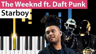 The Weeknd ft. Daft Punk - Starboy - Piano Tutorial - How to Play Starboy on piano screenshot 2