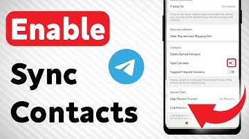 How to Enable Synchronize Contacts On Telegram (Updated)