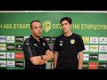 Δηλώσεις Andoni Iraola-Hector Hevel-AEK