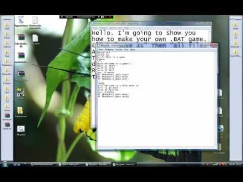 How to make a .BAT game (free)