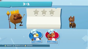 [Overcooked 2] 3-1 stage, over 1100 point for unlock Kevin 4