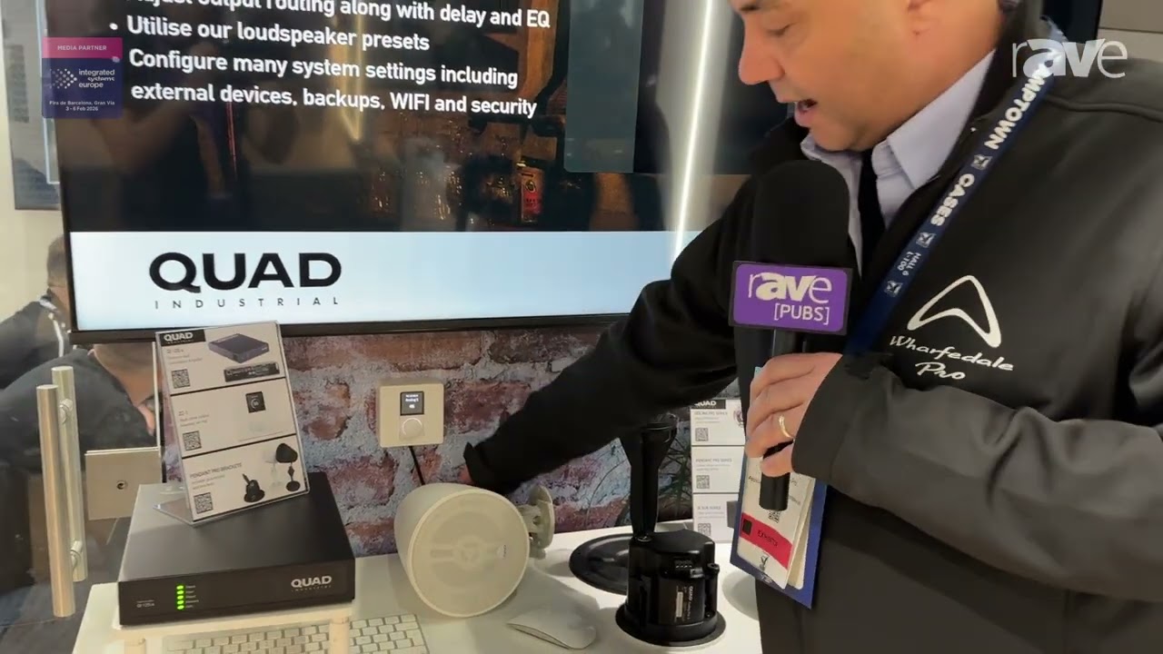 ISE 2026: Wharfedale Pro Showcases Quad Industrial Pendant Pro Series Speakers