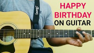 How to play Happy birthday on  guitar  | chords/tabs/leading | easy lesson of happy birthday