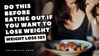 Do This Before Eating Out IF You Want To Lose Weight