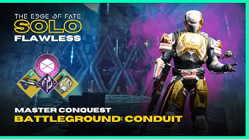 Solo Flawless Master Conquest "Conduit" with Third Iteration - Alpha Lupi Titan - Destiny 2