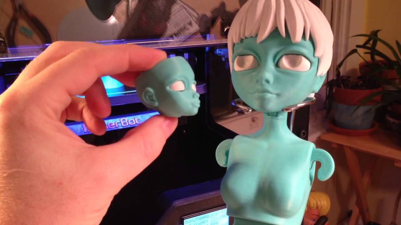 Quin: 3D Printable Fashion Doll, 200% Scale Test