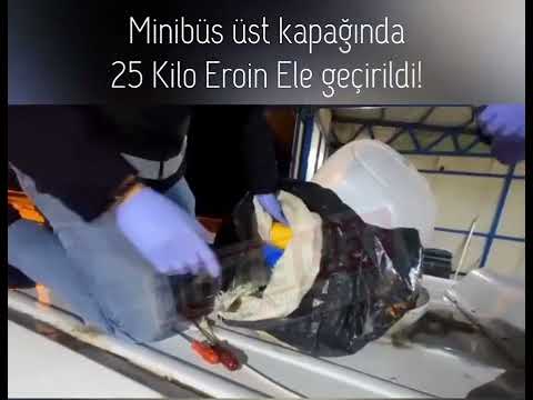 Minibüsten 25 kilo Eroin Çıktı