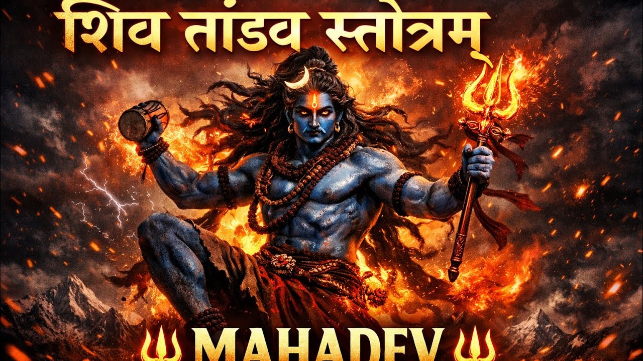 Shiv Tandav Stotram 🔱 Powerful Mahadev Song | Har Har Mahadev | Shiv Tandav 4K