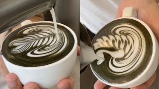 Amazing Coffee Art Tutorials. The Best Skills in The World #9️