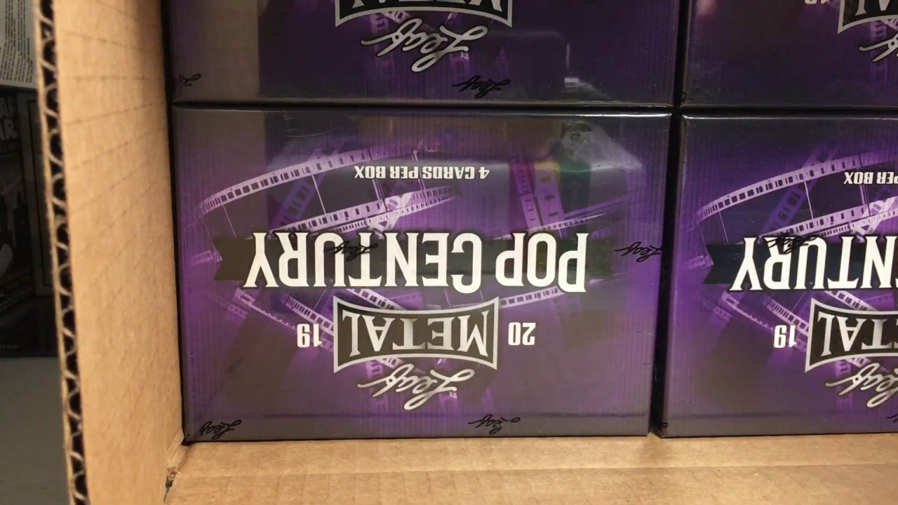 Opening Hobby Box 1 of my Case of 2019 Leaf Metal Pop Century Cards AWESOME YouTube